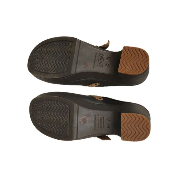 Crocs Sarah Clog Mules Women’s 8 Brown Block Heel Platform Comfort - Picture 9 of 9